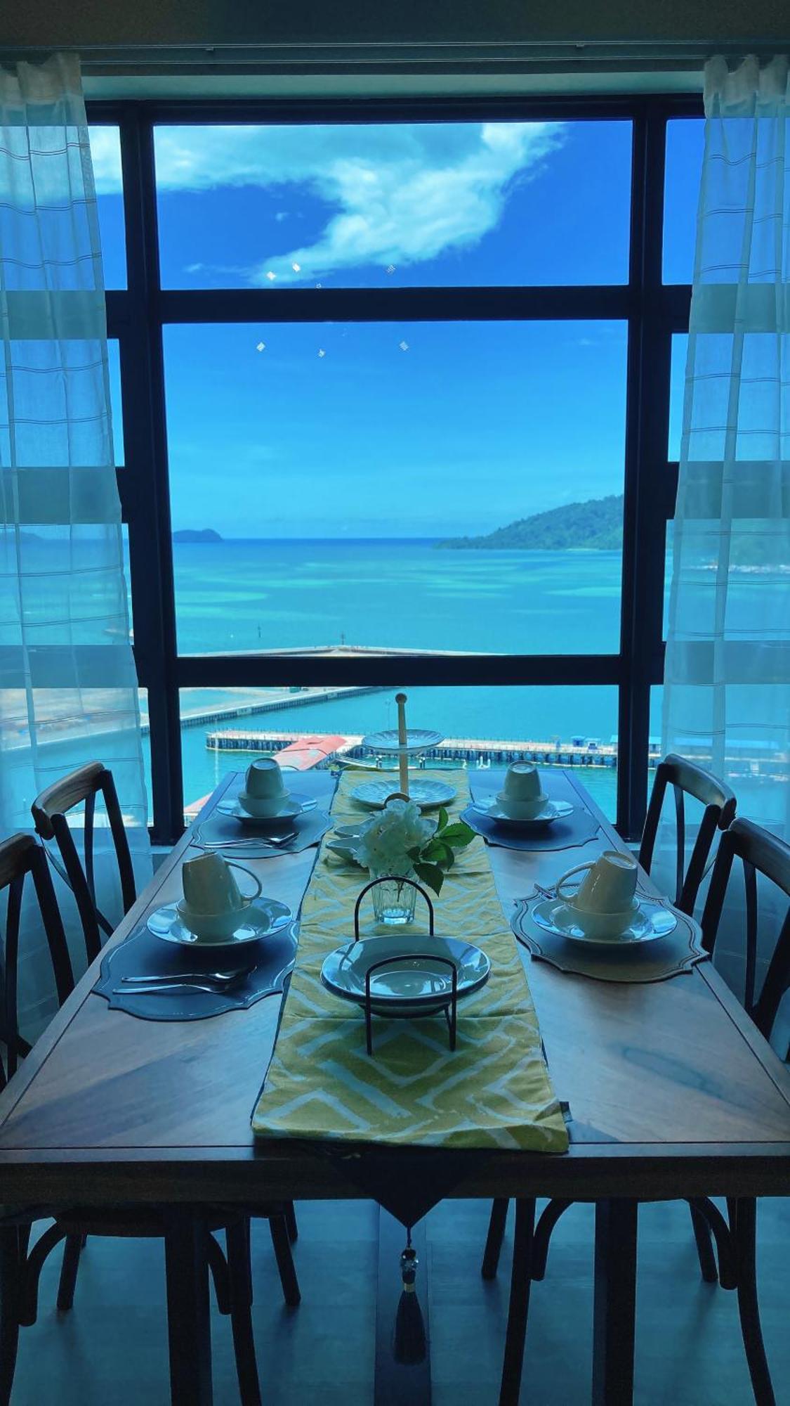 Ferienwohnung Mango House3-Sea View/ Wifi/ Water Filter/biggest unit@JQ Kota Kinabalu Exterior foto